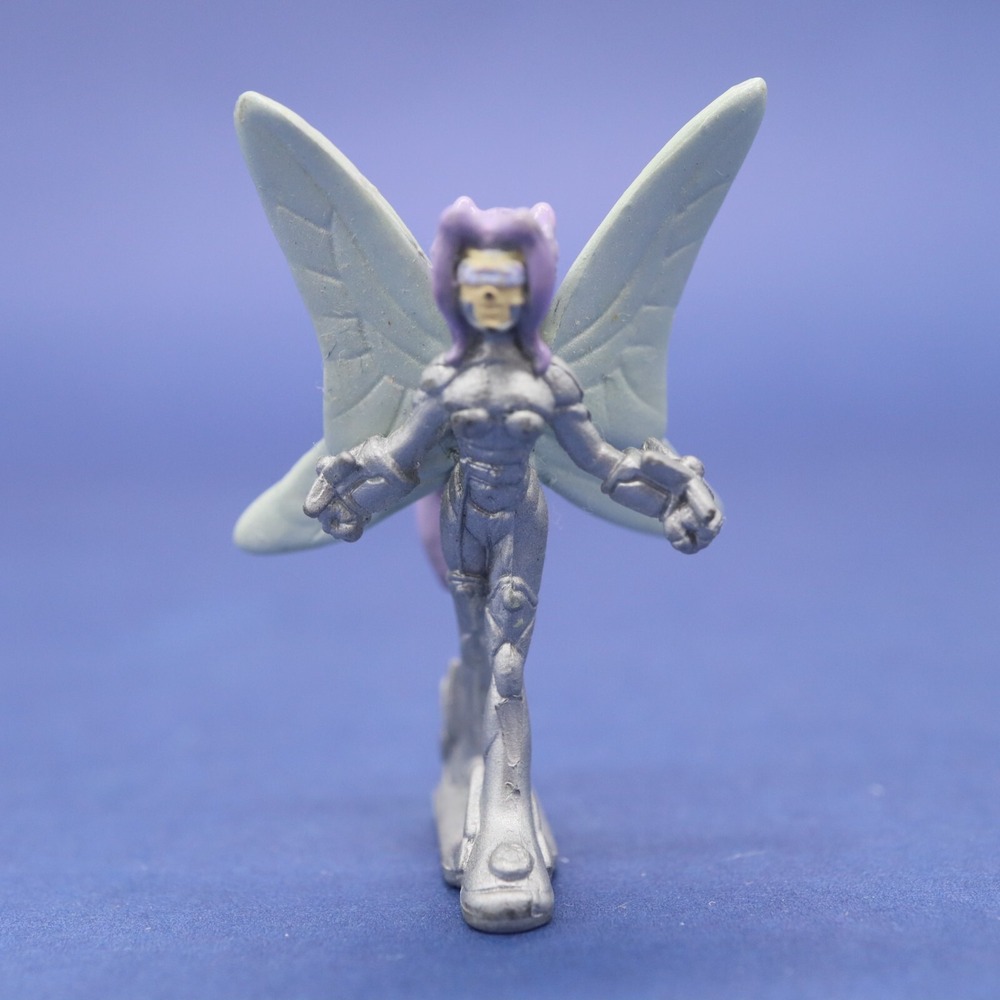 2002 Bandai H-T Digimon Digital Monsters Silver Fairimon Kazemon Mini Figure